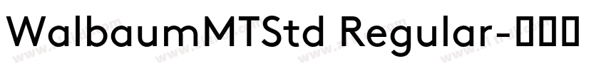 WalbaumMTStd Regular字体转换